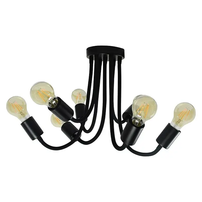 Tween Light Plafón Dimaro - 28 W, L x An x Al: 58 x 58 x 33 cm, Negro, E27