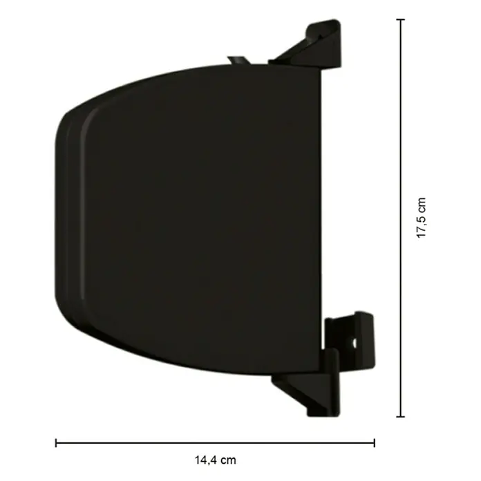 Schellenberg Aufschraubwickler Flexo - 140 x 25 x 165 mm, Geeignet für: Rollladen-Mini-Systeme, Anthrazit