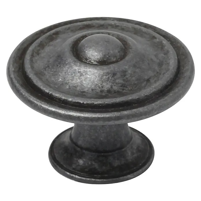 Rei Set de pomos para muebles - 4 pzs., Ø x Al: 35 x 26 mm, Aluminio