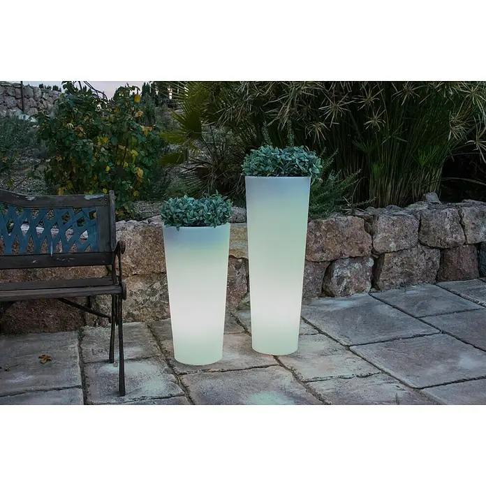New Garden Maceta LED Ficus 60 - Altura: 60 cm, Polietileno