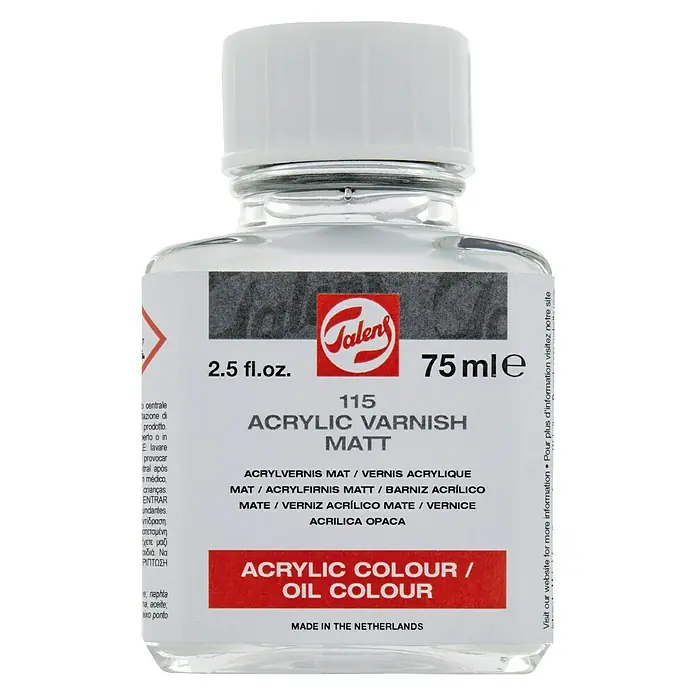 Talens Barniz acrílico 115 - Incoloro, 75 ml, Mate
