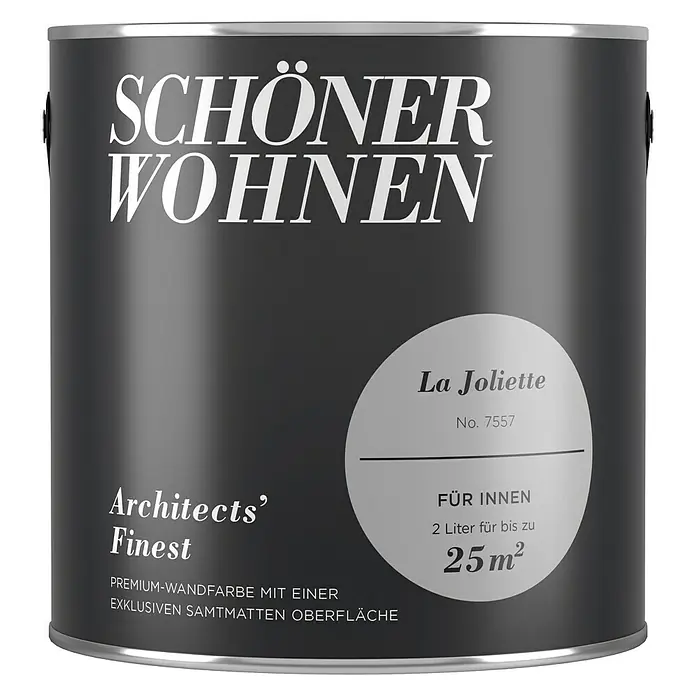 SCHÖNER WOHNEN-Farbe Wandfarbe Architects' Finest - No. 7557 - La Joliette, 2 l, Matt - Vorderansicht
