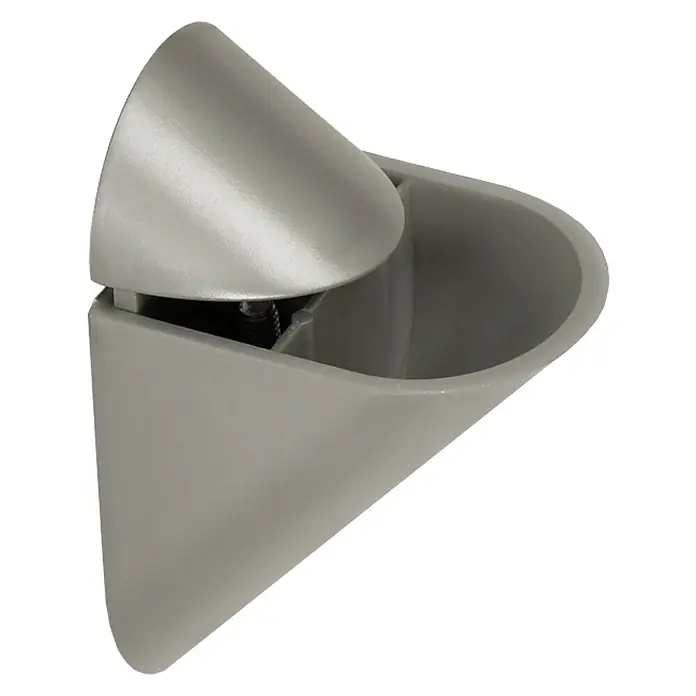 Rei Soporte de pared para estantes Tucano - Gris, L x An x Al: 5,5 x 8,5 x 4 cm, Carga soportada: 10 kg, Plástico