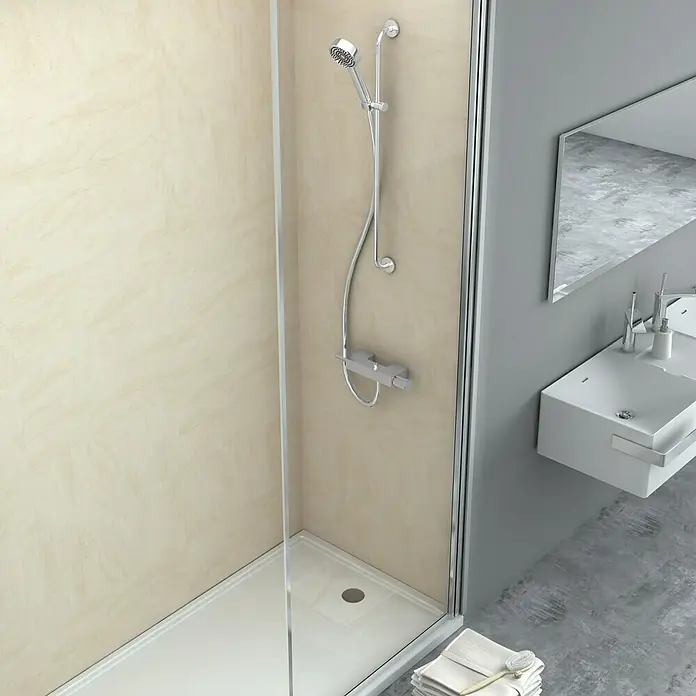 Bariperfil Aqua Revestimiento de pared Arenisca - 60 x 30 cm, Crema