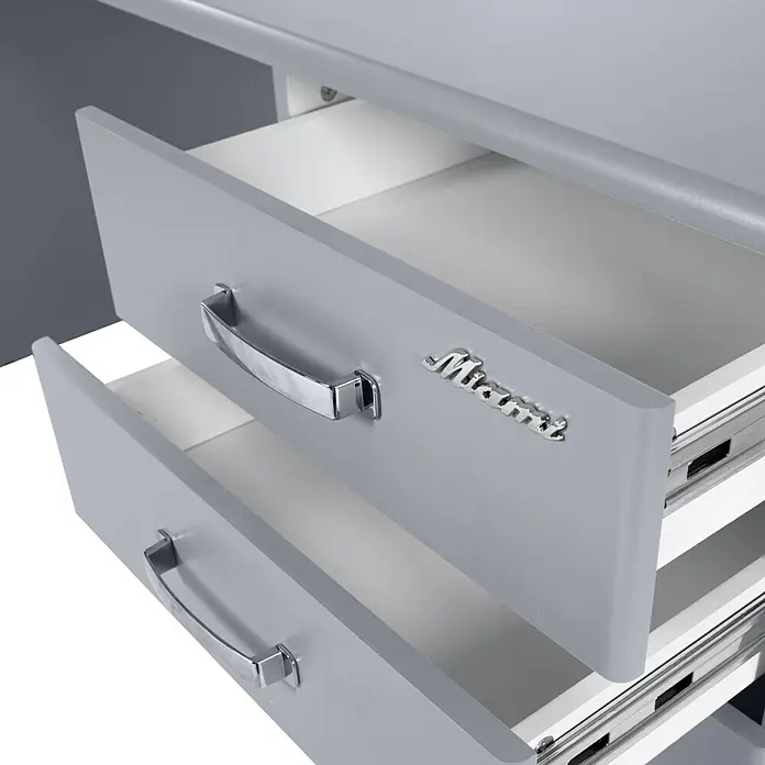 Phönix Miami Schreibtisch - L x B x H: 150 x 70 x 74 cm, Grau - Detailaufnahme