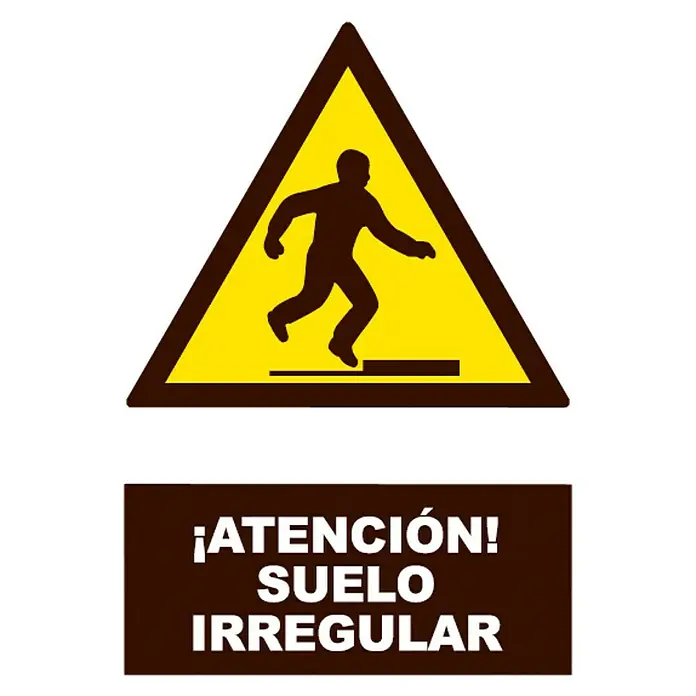 Cartel - Amarillo/Negro, Suelo irregular