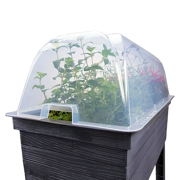 Garantia Urban Anzuchthaube - 75 x 37 x 22 cm, Passend für: Garantia Urban Hochbeet - Detailaufnahme