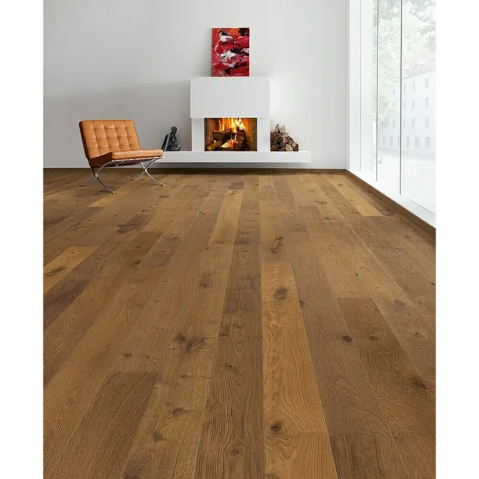 Living by Haro Fertigparkett Eiche Bernstein - 2.200 x 173 x 13,5 mm, Landhausdiele