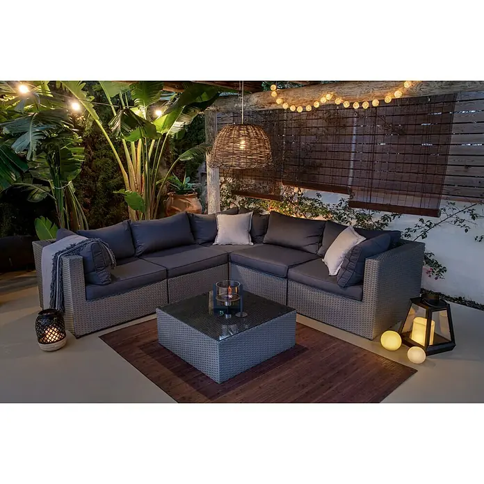 Sunfun Neila Set lounge namještaja - 6-dij., Antracit