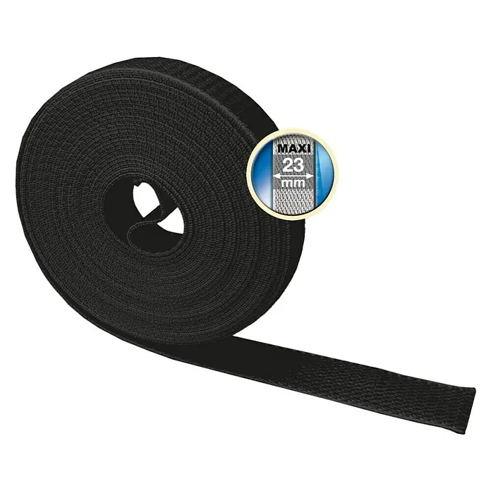 Schellenberg Rollladengurt - Schwarz, Länge: 6 m, Gurtbreite: 23 mm - Vorderansicht
