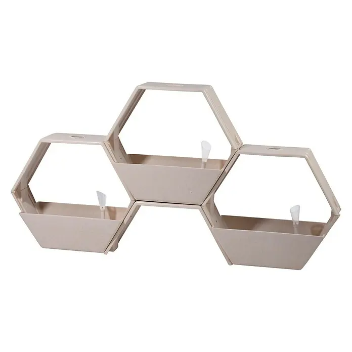 Dobar Pflanzkasten-System - 124 x 21 x 66 cm, Bambus - Vorderansicht