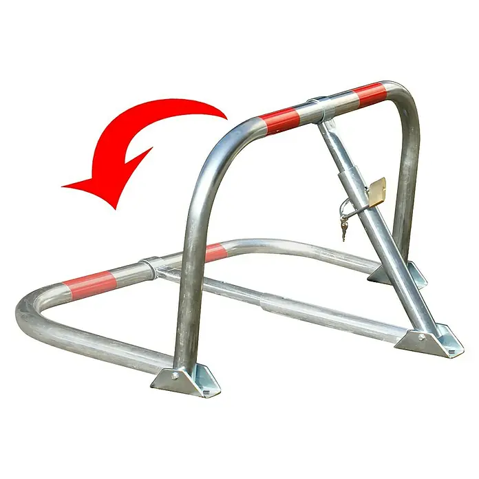 Eufab Parkbügel - B x H: 755 x 400 mm, Stahl - Detailaufnahme