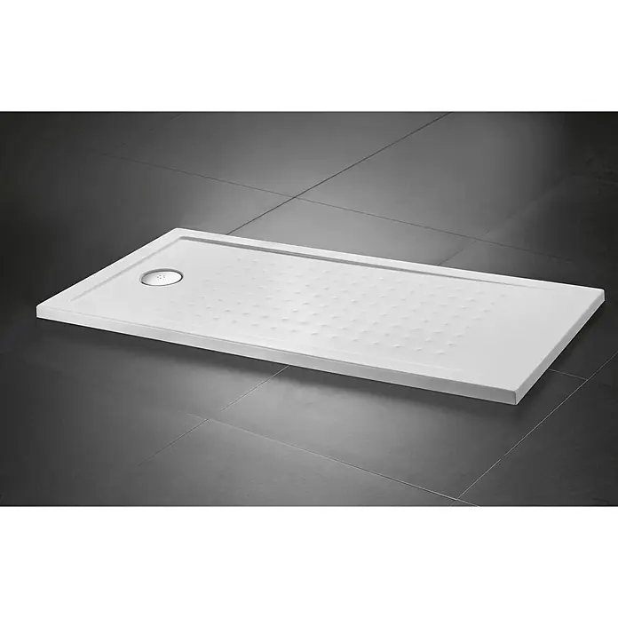 Plato de ducha Carter - L x An: 70 x 140 cm, Blanco