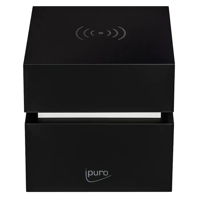 Ipuro AirPearls Elektrischer Diffuser Big Cube - Schwarz - Vorderansicht
