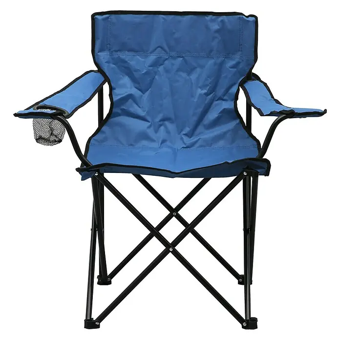 Campingstuhl - 52 cm, Polyester, Blau