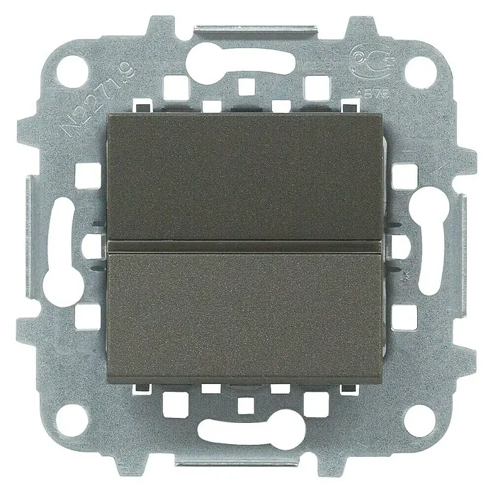 Niessen Zenit Interruptor/Conmutador - Antracita, Montaje en la pared, IP20
