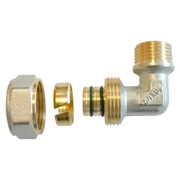 Isoltubex Codo roscado de compresión M - 16 mm, ½″