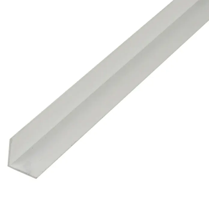 Perfil angular - L x An x Al: 2.600 x 30 x 30 mm, Aluminio, Blanco