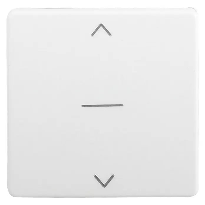 Simon 27 Pulsador para persianas - Blanco, Montaje en la pared, Plástico