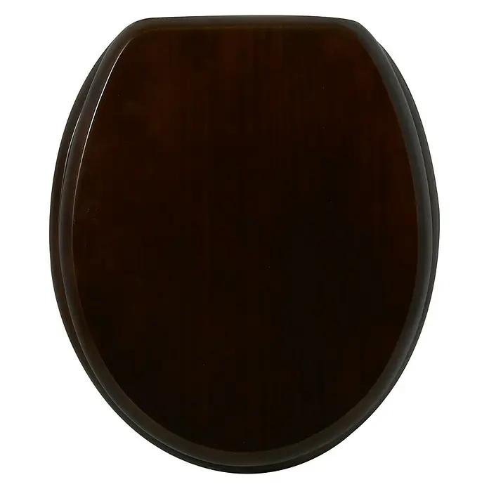 MSV Tapa de WC - Con caída amortiguada, Madera, Wengué