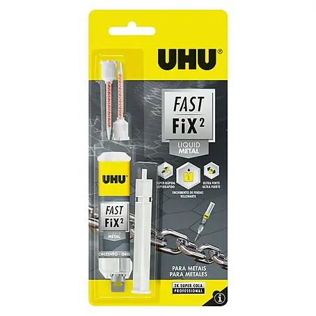 UHU  Adhesivo bicomponente Fast Fix² Liquid Metal