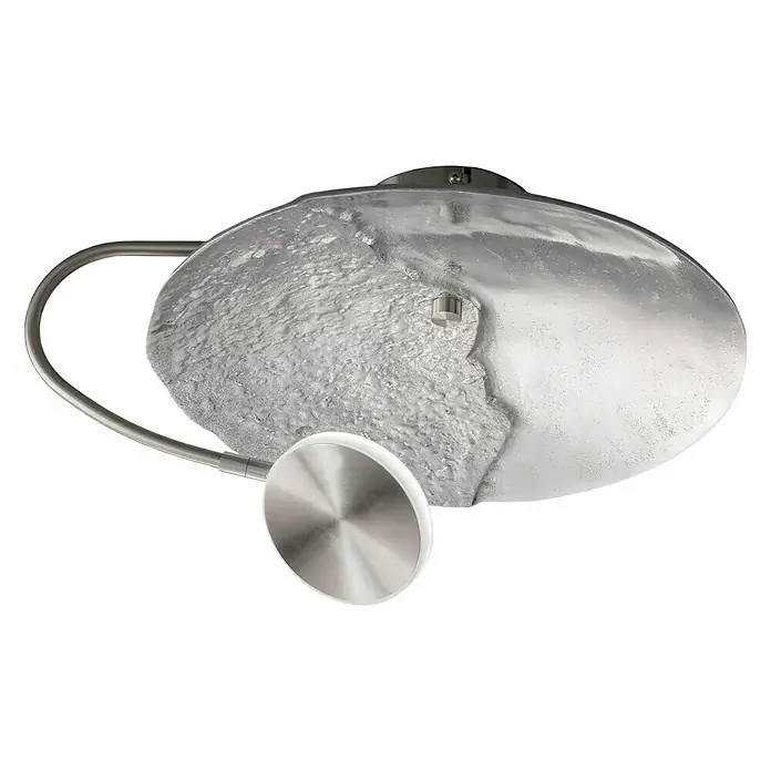 Honsel Leuchten LED-Wandleuchte rund Rennes - 7,5 W, Ø x H: 380 mm x 25 cm, Nickel, Warmweiß - Ansicht von unten