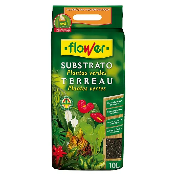 Flower Sustrato para plantas verdes - 10 l