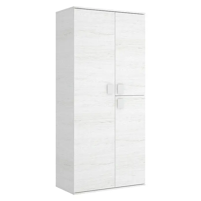 Armario para ropa Clein - L x An x Al: 53 x 90 x 202 cm, Blanco ártico