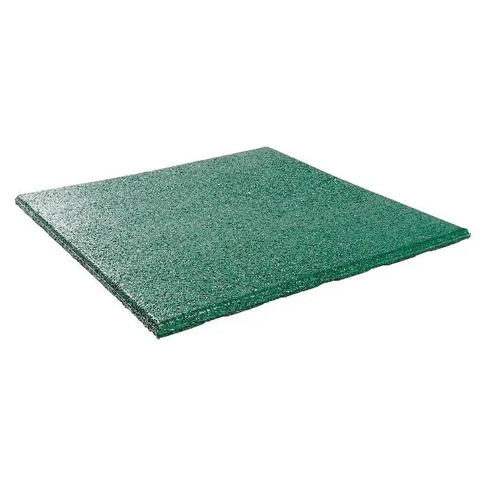 Terrastegel Rubber - 500 mm x 500 mm x 2,5 cm, Groen, Rubber