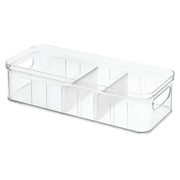 Organizador con 2 divisores ajustables Crisp - Transparente