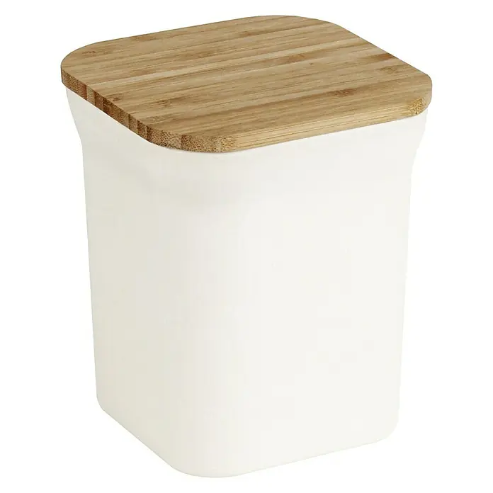 Jocca Bote de cocina M - L x An x Al: 11,6 x 11,6 x 14 cm, Bambú, Beige