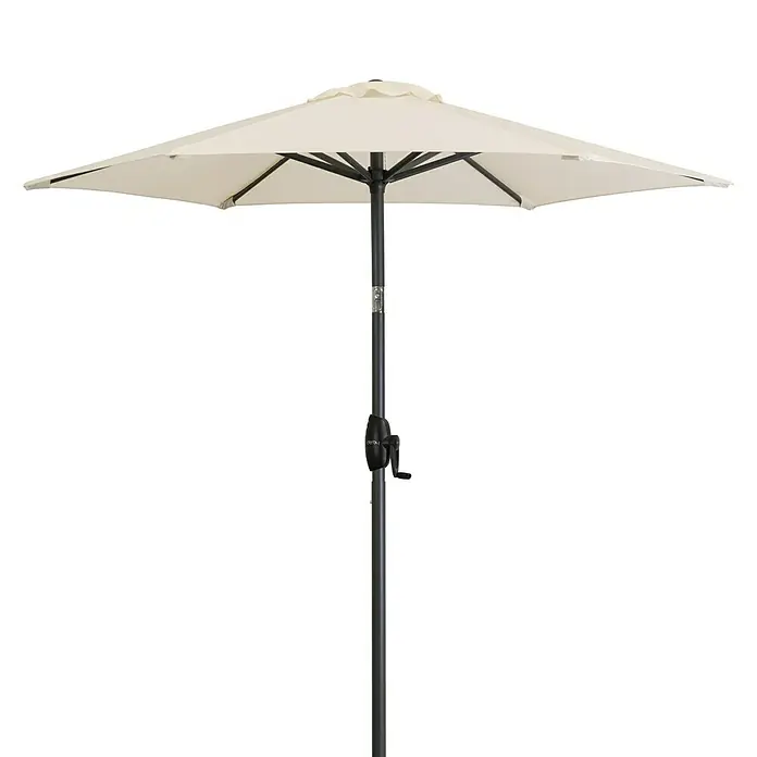 Derby Basic Lift Sonnenschirm Neo - Natur, Durchmesser: 180 cm - Vorderansicht