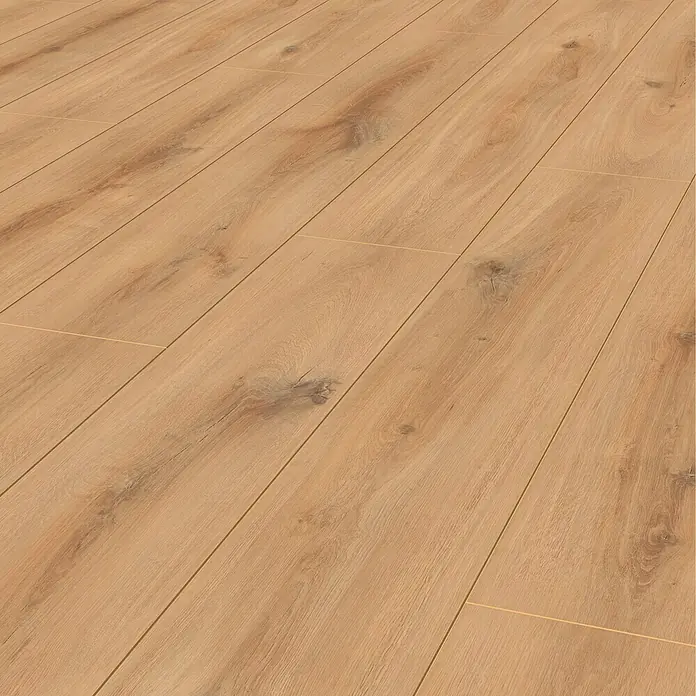 LOGOCLIC Aquaprotect Laminat Sunset Oak - 1.285 x 192 x 8 mm, Landhausdiele - Detailaufnahme