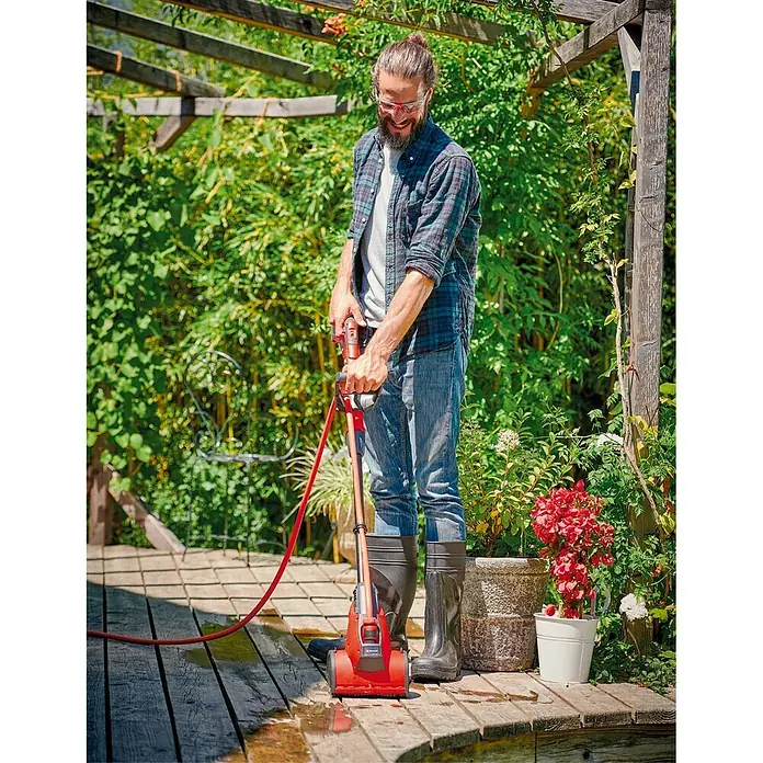 Einhell Power X-Change Barredora manual de batería GE-MC18 S/B - 18 V, Anchura de trabajo: 19,5 cm