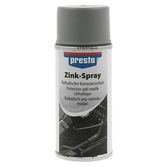Dupli-Color Presto Zinkspray - 150 ml, Zink, Schnelltrocknend - Vorderansicht