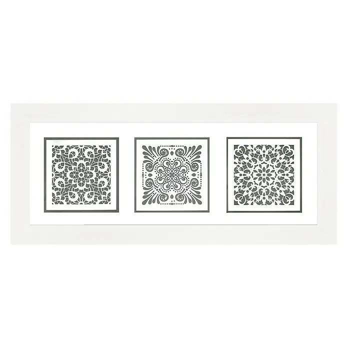 Cuadro Mosaico Riu - Estampados en blanco, An x Al: 140 x 60 cm