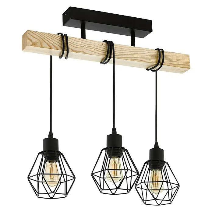 Eglo Townshend 5 Hanglamp - 180 W, l x b x h: 55 x 20 x 36 cm, Zwart, E27