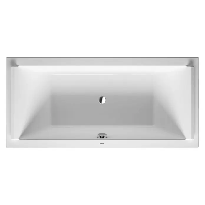 Duravit Starck 1 Badewanne Typ 3 - 200 x 100 cm, Sanitäracryl, Weiß - Vorderansicht