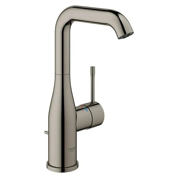 Grohe Essence New Waschtischarmatur L-Size - Mit Zugstange, Hard Graphite - Rechte Seitenansicht