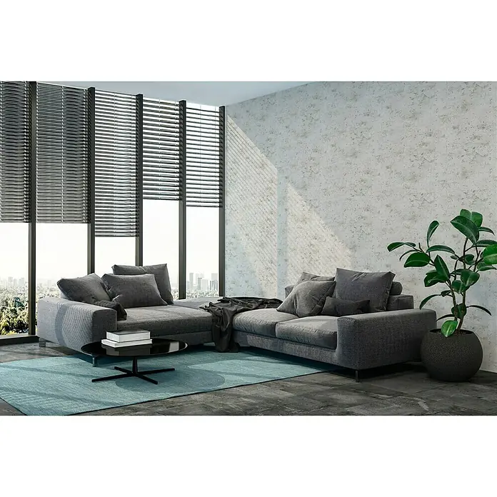 AS Creation New Walls Vliestapete Used Wall - Grau, Betonoptik, 10,05 x 0,53 m - Stimmungsaufnahme