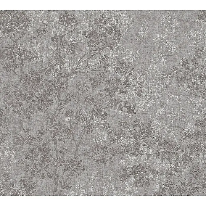 AS Creation New Walls Vliestapete Bäume - Taupe, Floral, 10,05 x 0,53 m - Detailaufnahme