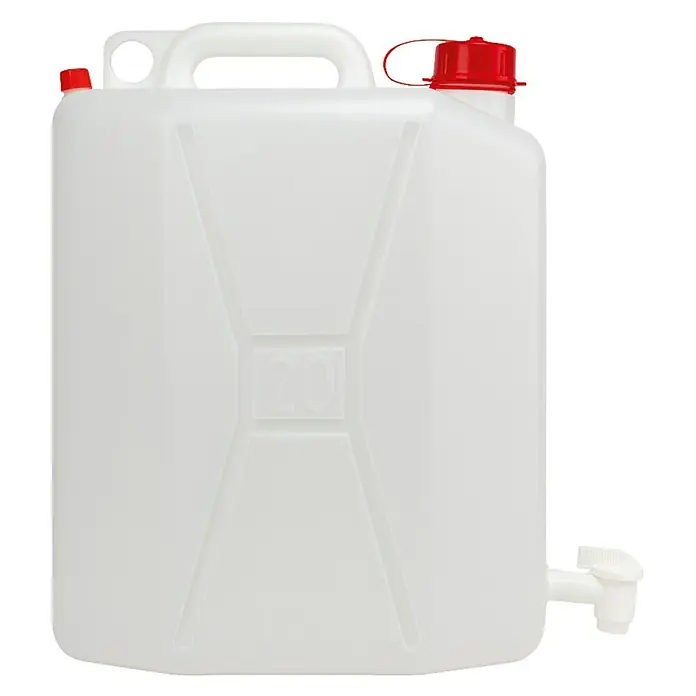 Bidón de plástico con grifo - 20 l, Apto para: Líquidos