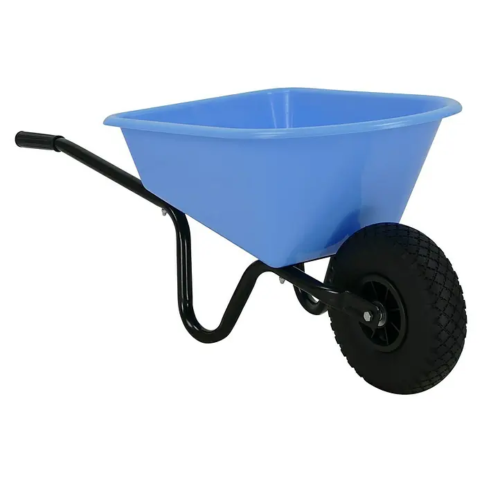 Altrad Kinder-Schubkarre - 20 l, Material Wanne: Polypropylen, Babyblau - Vorderansicht
