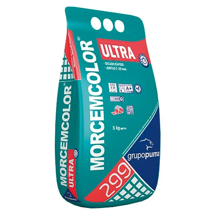 Grupo Puma Mortero para juntas Morcemcolor Ultra - Blanco, 5 kg