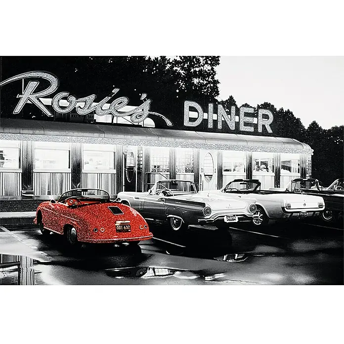 Decopanel Glam Rock - Rosies's Diner, B x H: 90 x 60 cm
