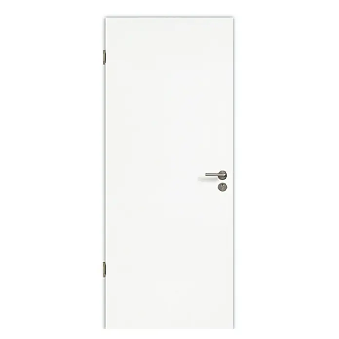 Kilsgaard Wohnungseingangstür Typ 52 SK1 KK3 - Klimaklasse III, DIN Anschlag: Links, 860 x 1.985 mm, Weiß - Vorderansicht