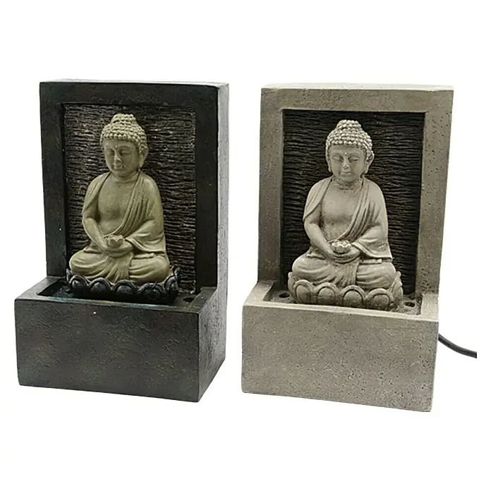 Fuente Pekan - 9,5 x 10 x 23,5 cm, Gris/Arena - Vista frontal