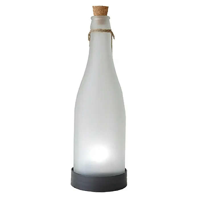 BAUHAUS LED solarna boca - Bijele boje, IP44 - Pogled sprijeda