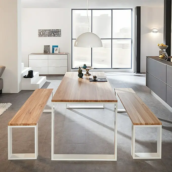Noblewood Pur Iternal Tischbein - 350 x 80 x 422 mm, Weiß, 2 Stk. - Anwendungsbeispiel