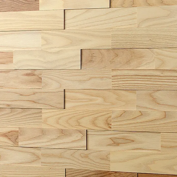 Wodewa Echtholzriemchen Esche - 200 x 50 mm, Stärke: 2 mm - 6 mm, Inhalt: 1 m² - Detailaufnahme